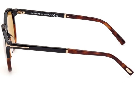 Ochelari de soare Tom Ford FT1021 56E Rotunzi Havana