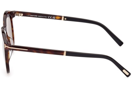 Ochelari de soare Tom Ford FT1021 52A Rotunzi Havana