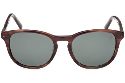 Ochelari de soare Timberland TB9319 48R Polarized Rotunzi Maro