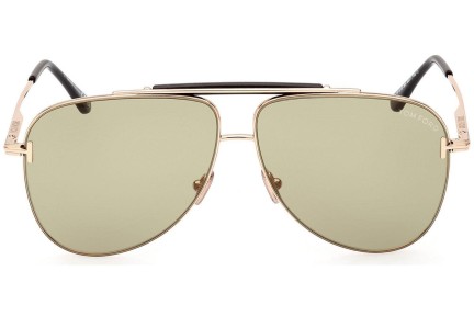 Ochelari de soare Tom Ford FT1018 28N Pilot Aurii