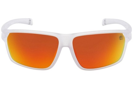 Ochelari de soare Timberland TB9307 26D Polarized Dreptunghiulari Albi