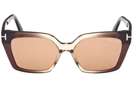 Ochelari de soare Tom Ford FT1030 47J Cat Eye Maro