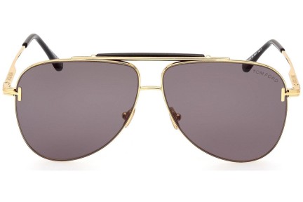 Ochelari de soare Tom Ford FT1018 30A Pilot Aurii