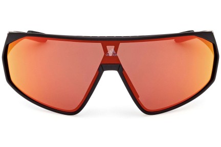 Ochelari de soare Adidas Sport SP0074 02L Lentilă unică | Shield Negri