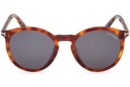 Ochelari de soare Tom Ford FT1021 53A Rotunzi Havana