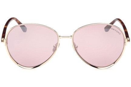 Ochelari de soare Tom Ford FT1028 32Z Rotunzi Aurii