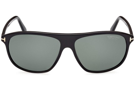 Ochelari de soare Tom Ford FT1027 01R Polarized Pilot Negri