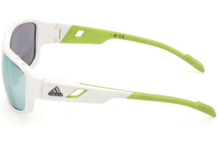 Ochelari de soare Adidas Sport SP0045 24C Dreptunghiulari Albi