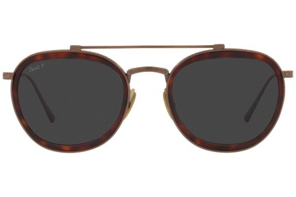 Ochelari de soare Persol PO5008ST 801648 Polarized Rotunzi Havana