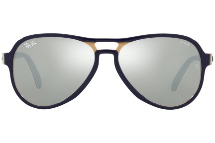 Ochelari de soare Ray-Ban Vagabond RB4355 6546W3 Pilot Albaștri