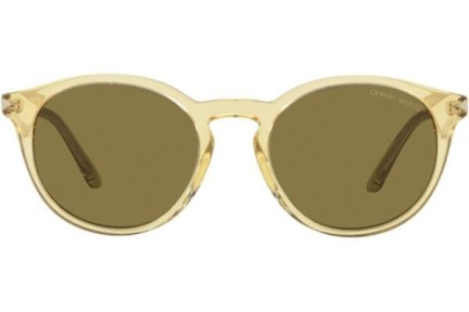 Ochelari de soare Giorgio Armani AR8122 589073 Rotunzi Galbeni