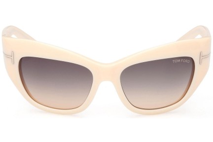 Ochelari de soare Tom Ford Brianna FT1065 25B Cat Eye Bej