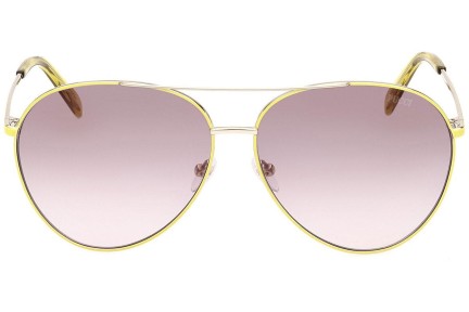 Ochelari de soare Emilio Pucci EP0206 41F Pilot Galbeni