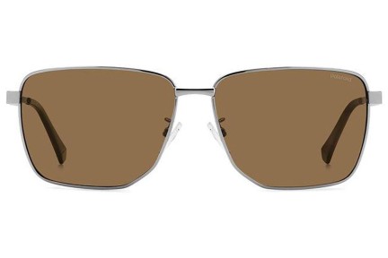 Ochelari de soare Polaroid PLD2143/G/S/X 6LB/SP Polarized Dreptunghiulari Argintii