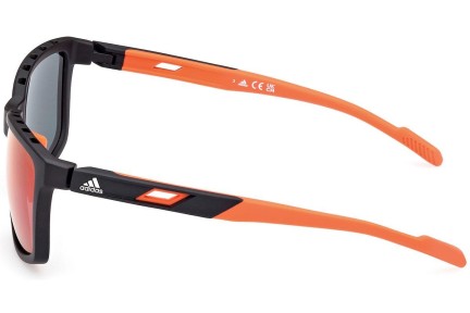 Ochelari de soare Adidas Sport SP0047 02Z Dreptunghiulari Negri