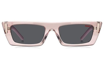 Ochelari de soare HUGO HG1256/S 35J/IR Dreptunghiulari Roz