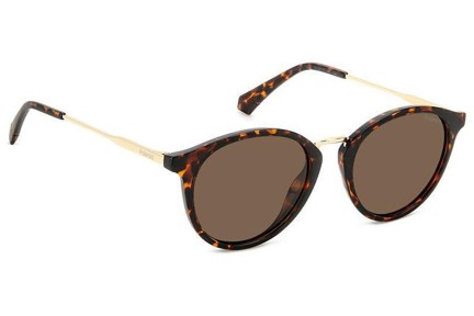 Ochelari de soare Polaroid PLD4147/S/X 086/SP Polarized Rotunzi Havana