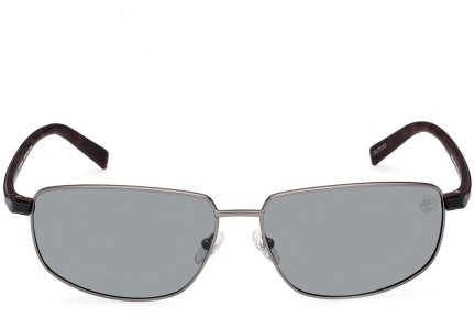 Ochelari de soare Timberland TB9325 09R Polarized Dreptunghiulari Argintii