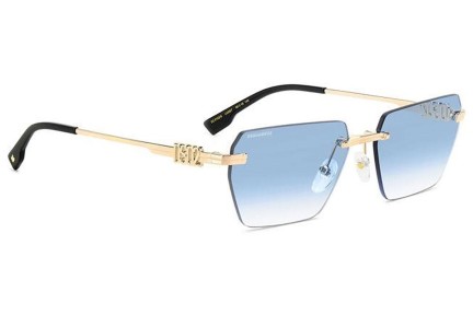 Ochelari de soare Dsquared2 D20102/S LKS/ST Dreptunghiulari Aurii