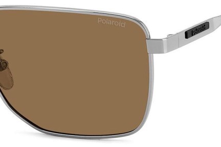 Ochelari de soare Polaroid PLD2143/G/S/X 6LB/SP Polarized Dreptunghiulari Argintii