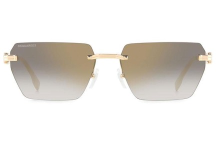 Ochelari de soare Dsquared2 D20102/S RHL/FQ Dreptunghiulari Aurii