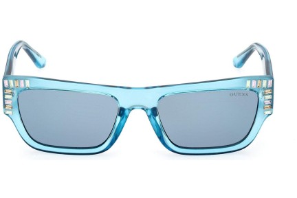 Ochelari de soare Guess GU7902 89V Dreptunghiulari Albaștri