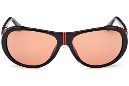 Ochelari de soare Guess GU00081 01S Rotunzi Negri