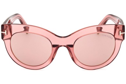 Ochelari de soare Tom Ford Lucilla FT1063 72Z Cat Eye Roz