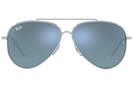 Ochelari de soare Ray-Ban Aviator Reverse RBR0101S 003/GA Pilot Argintii