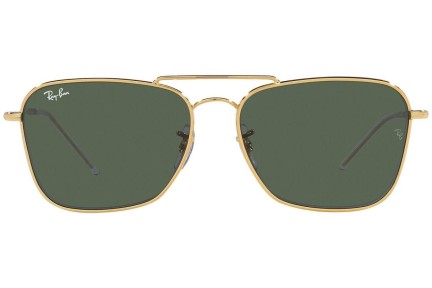 Ochelari de soare Ray-Ban Caravan Reverse RBR0102S 001/VR Dreptunghiulari Aurii