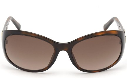 Ochelari de soare Guess GU7665 52F Ovali Havana