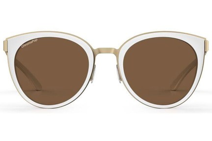 Ochelari de soare Smith SOMERSET VK6/SP Polarized Cat Eye Albi