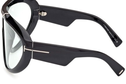 Ochelari de soare Tom Ford Linden FT1094 01N Lentilă unică | Shield Negri