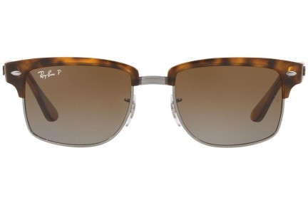 Ochelari de soare Ray-Ban Clubmaster Square RB4190 878/M2 Browline Havana