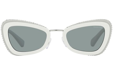 Ochelari de soare Swarovski SK6012 1012/1 Specială Albi