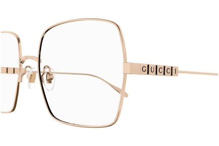 Ochelari Gucci GG1434O 002 Pătrați Aurii