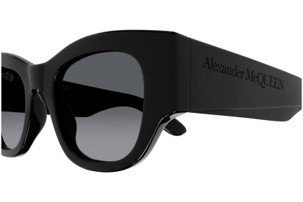 Ochelari de soare Alexander McQueen AM0420S 001 Pătrați Negri