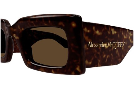 Ochelari de soare Alexander McQueen AM0433S 002 Dreptunghiulari Havana