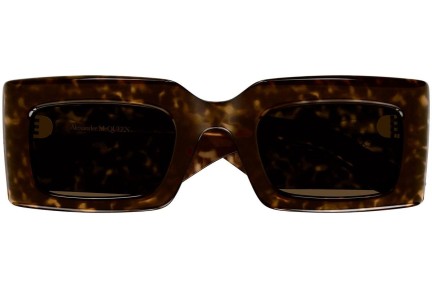 Ochelari de soare Alexander McQueen AM0433S 002 Dreptunghiulari Havana