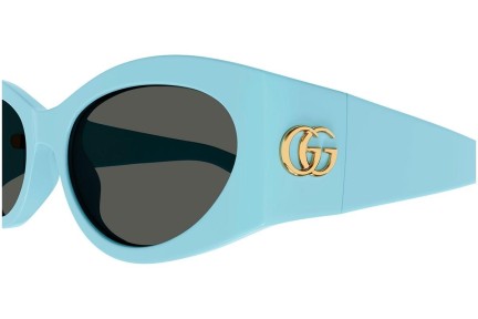 Ochelari de soare Gucci GG1401S 004 Cat Eye Albaștri