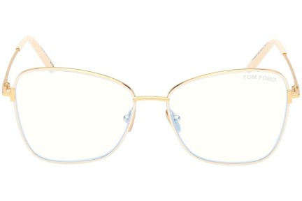 Ochelari Tom Ford FT5906-B 025 Cat Eye Bej