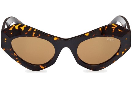 Ochelari de soare Emilio Pucci EP0214 52E Cat Eye Havana