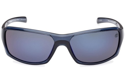 Ochelari de soare Timberland TB9332 90D Polarized Pătrați Albaștri