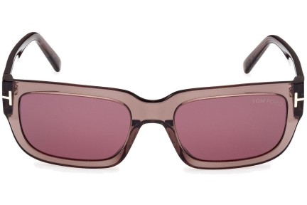 Ochelari de soare Tom Ford Ezra FT1075 45U Dreptunghiulari Maro