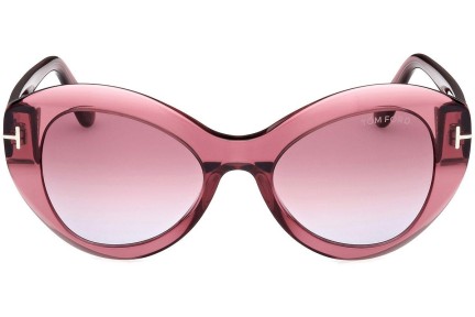 Ochelari de soare Tom Ford Guinevere FT1084 66Y Cat Eye Roz