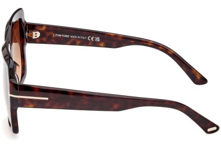 Ochelari de soare Tom Ford Kaya FT1082 52F Pătrați Havana