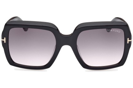 Ochelari de soare Tom Ford Kaya FT1082 01B Pătrați Negri