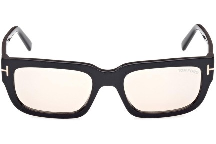 Ochelari de soare Tom Ford Ezra FT1075 01E Dreptunghiulari Negri