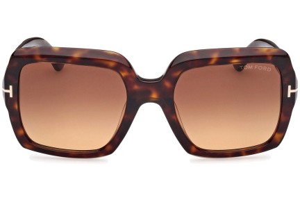 Ochelari de soare Tom Ford Kaya FT1082 52F Pătrați Havana