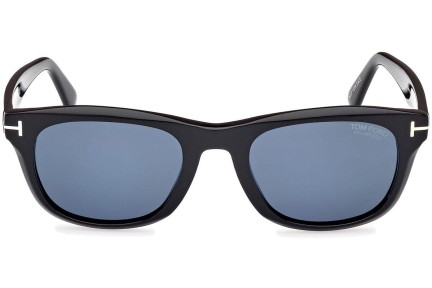 Ochelari de soare Tom Ford Kendel FT1076 01M Polarized Pătrați Negri